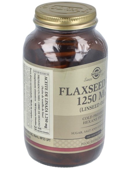 Solgar Huile De Lin Press?E ? Froid 1250Mg 100 G?Lules