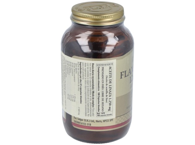 Solgar Huile De Lin Press?E ? Froid 1250Mg 100...