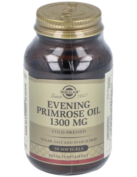 Solgar Aceite De Prímula De Rosa 1300Mg 30 Perlas