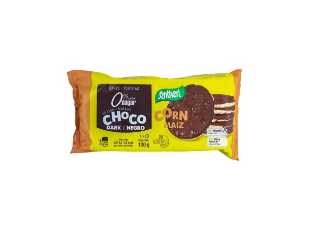 Tortitas De Maiz Con Choco Negro 8Uds 100Gr. S/A