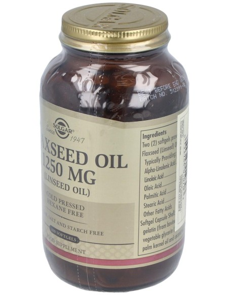 Solgar Huile De Lin Press?E ? Froid 1250Mg 100 G?Lules