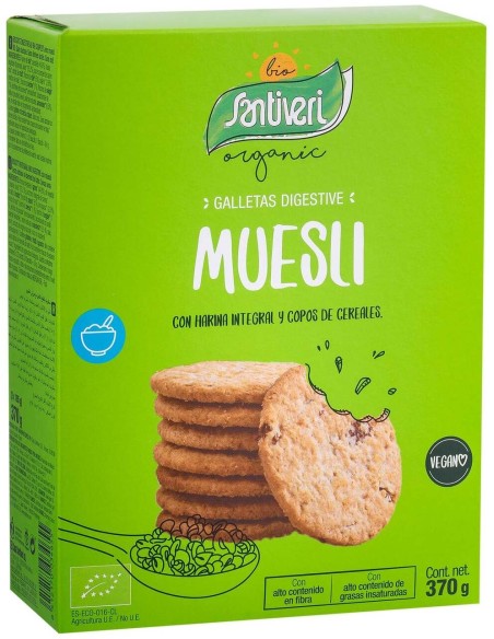 Galletas Digestive Muesli 2 Paquetes 330Gr. Bio