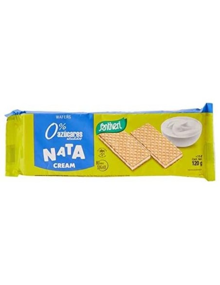 Galletas Rellenas Nata 0% Azucares 120Gr.