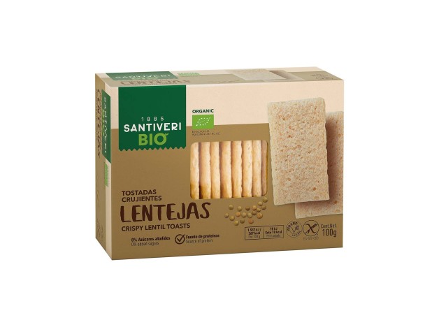 Santiveri Tostadas Ligeras Lentejas Bio 100G