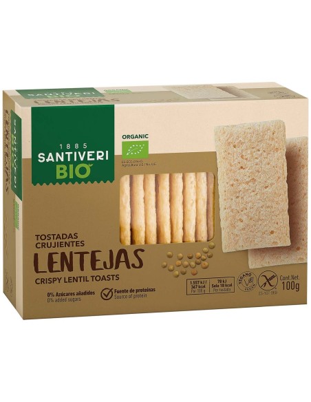 Santiveri Tostadas Ligeras Lentejas Bio 100G