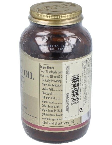 Solgar Huile De Lin Press?E ? Froid 1250Mg 100 G?Lules