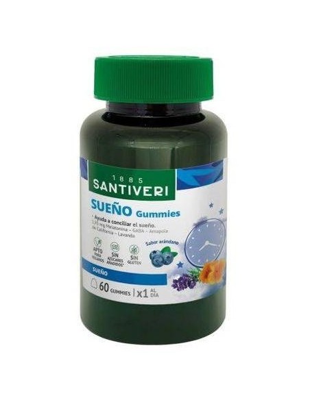 Santiveri Sueño Gummies Sabor Arándanos Vegan 60Uds