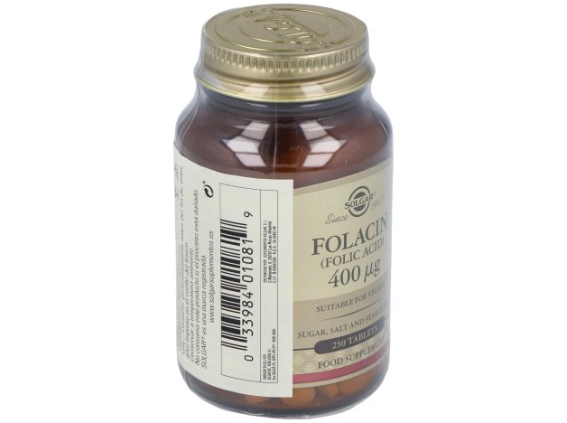 Acido Folico 400Mcg. (Folacin) 250Comp
