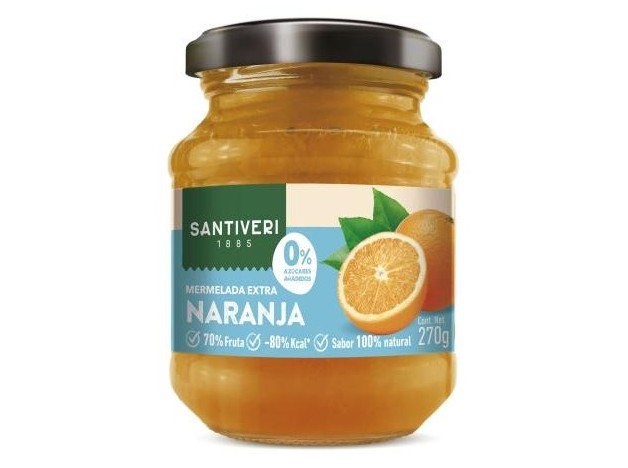 Mermelada Extra De Naranja 0% Azucares 270Gr.