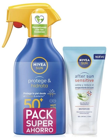 Nivea Sun Set Protect %26 Hydrate Spf50 270Ml + After Sun 175Ml