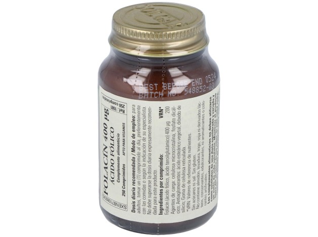 Acido Folico 400Mcg. (Folacin) 250Comp