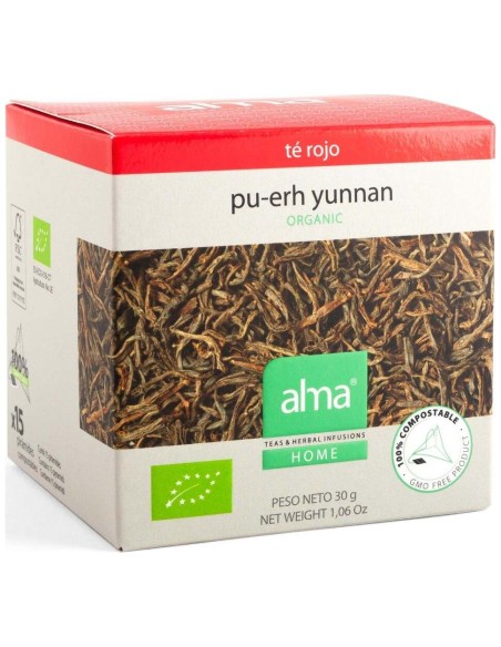 Te Rojo Pu-Erh Yunnan Infusion 15Piramide Eco Vega