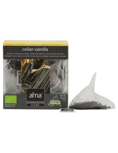 Alma Home Té Vainilla Infusión Eco Vegan 15 Pirámides