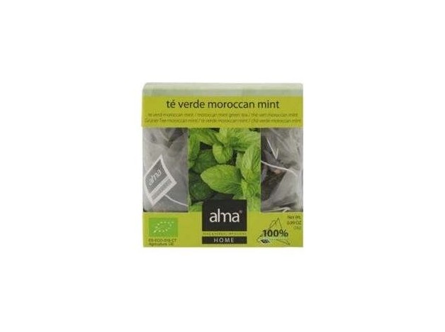 Alma Home Infusión Té Verde Morroco Mint 15 Bolsas