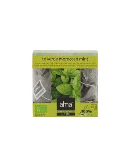 Alma Home Infusión Té Verde Morroco Mint 15 Bolsas