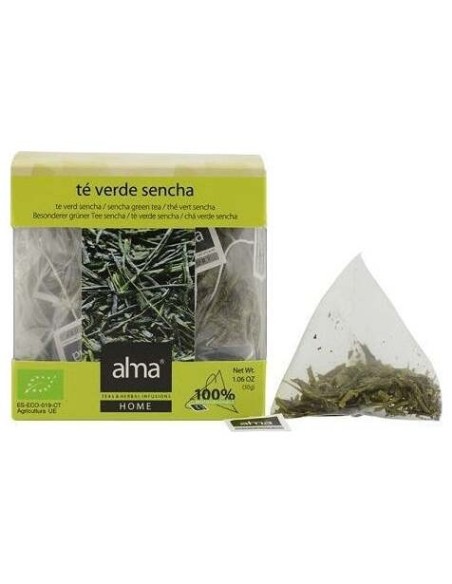 Alma Home Te Verde Sencha Infusion Eco Vegan 15 Sobres