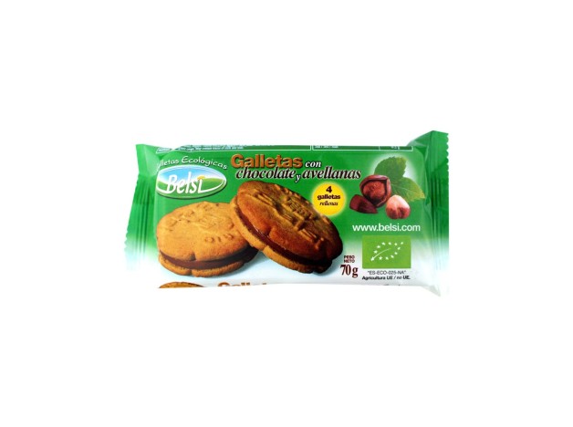 Galletas Con Chocolate Y Avellana 4Uds 70Gr. Bio