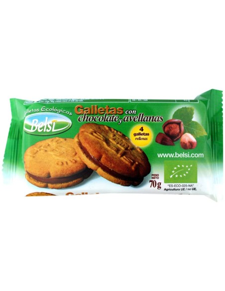 Galletas Con Chocolate Y Avellana 4Uds 70Gr. Bio