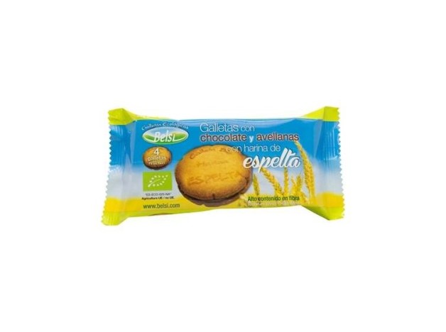 Galletas De Espelta Con Chocolate Y Avellanas 4Uds