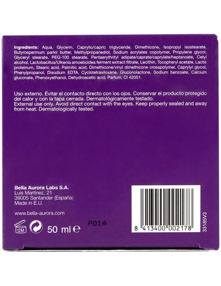 Bella Aurora Night Solution Bálsamo Nutritivo Reparador 50Ml