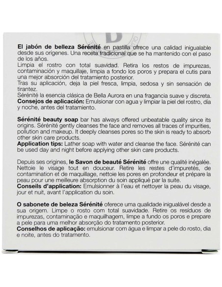 Serenite Jabon De Belleza, Geles Y Jabones Bella Aurora - Perfumes Club