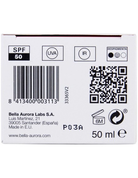 Bella Aurora Gel Solar Antimanchas Piel Mixta-Grasa Spf50+ 50Ml