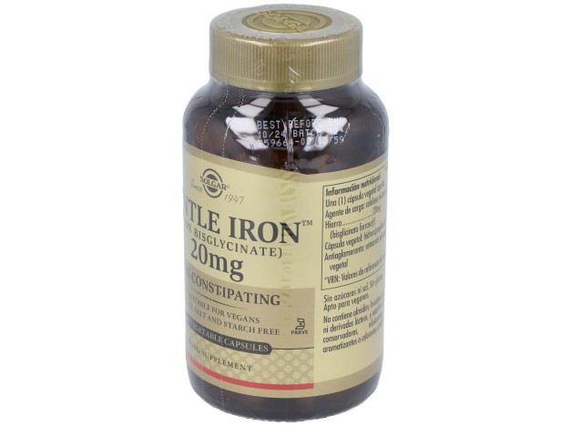 Solgar Hierro Gentle 20Mg Hierro Bisglicinato...