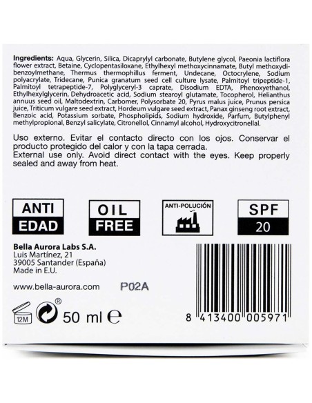 Bella Aurora Bella Crema Día Multi-Perfeccionadora Piel Mixta-Grasa 50Ml