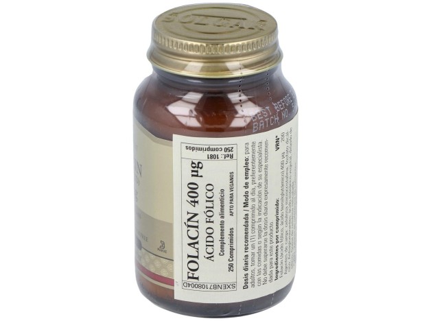 Acido Folico 400Mcg. (Folacin) 250Comp