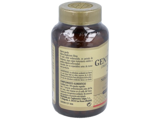 Solgar Hierro Gentle 20Mg Hierro Bisglicinato...