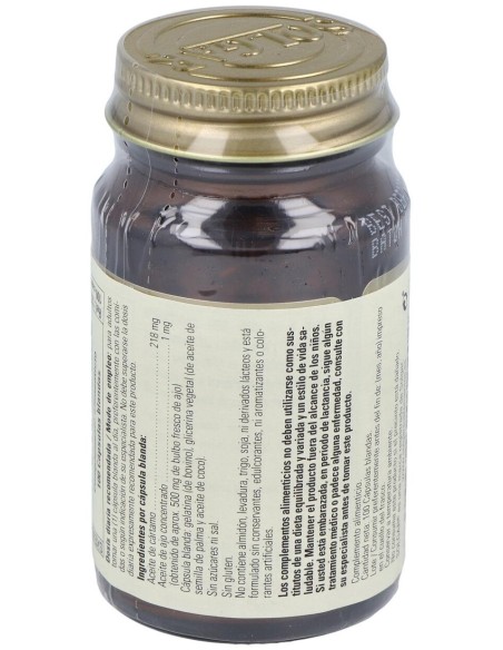 Solgar Ajo Perlas 500Mg Vegetales