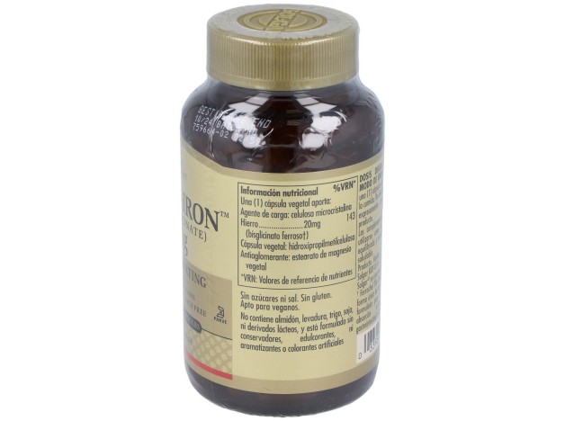 Solgar Hierro Gentle 20Mg Hierro Bisglicinato...