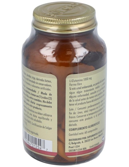 L-Glutamina 1.000 Mg 60 Comprimidos