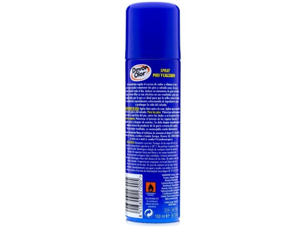 Devor Olor Desodorante Spray Pies Y Calzado 150Ml