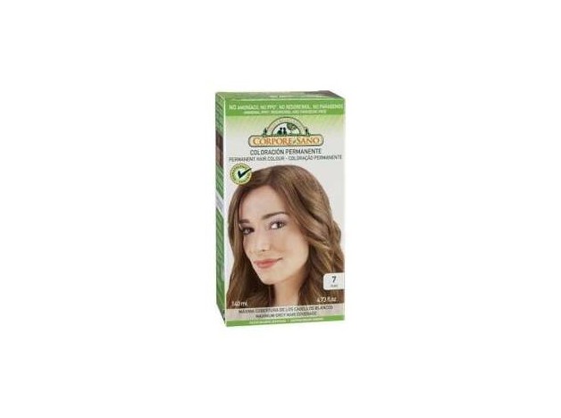 Corpore Sano Tinte Permanente Nº 7 Rubio 140Ml