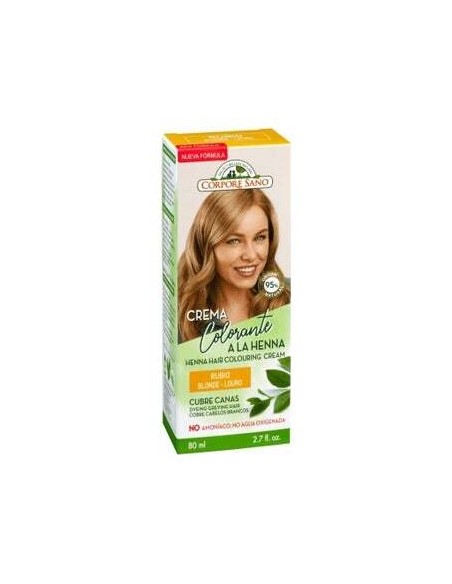 Corpore Sano Crema Colorante Cabello Rubio 80Ml
