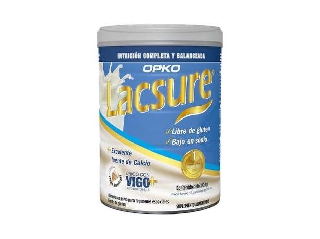 Lacsure Polvo Oral Sabor Vainilla Sin Gluten 800G