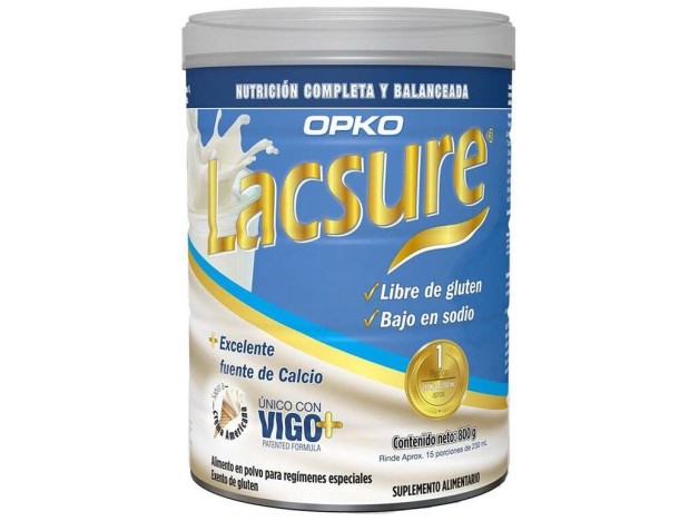 Lacsure Polvo Oral Sabor Vainilla Sin Gluten 800G