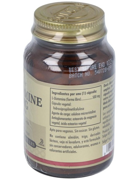 Solgar L-Glutamina 500Mg 50Vcaps