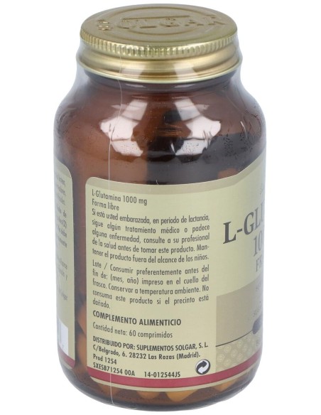 L-Glutamina 1.000 Mg 60 Comprimidos