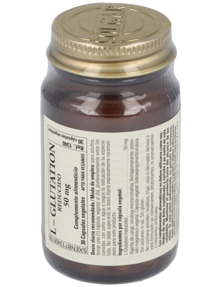 Solgar L-Glutation 50 Mg 30 Vegicaps
