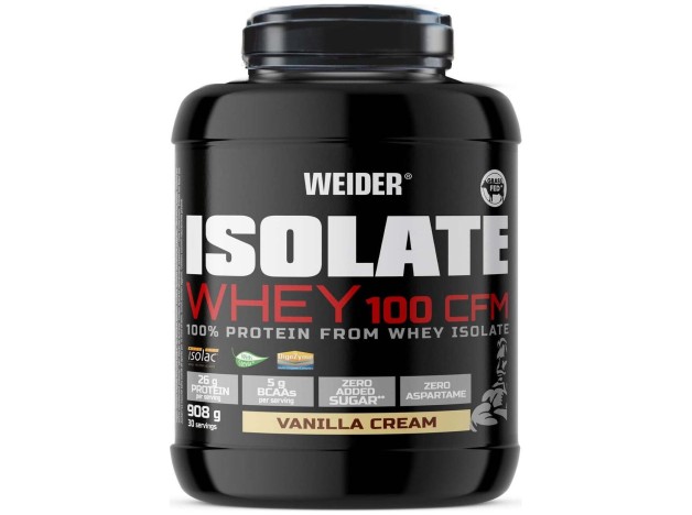 Weider Isolate Whey 100 Cfm Vainilla Crema 908G