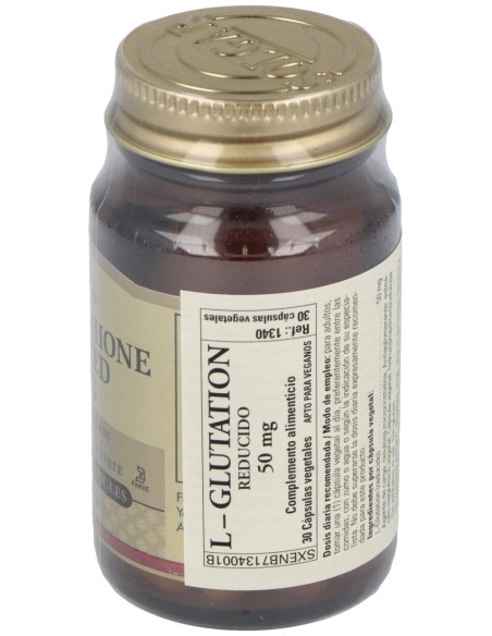 Solgar L-Glutation 50 Mg 30 Vegicaps