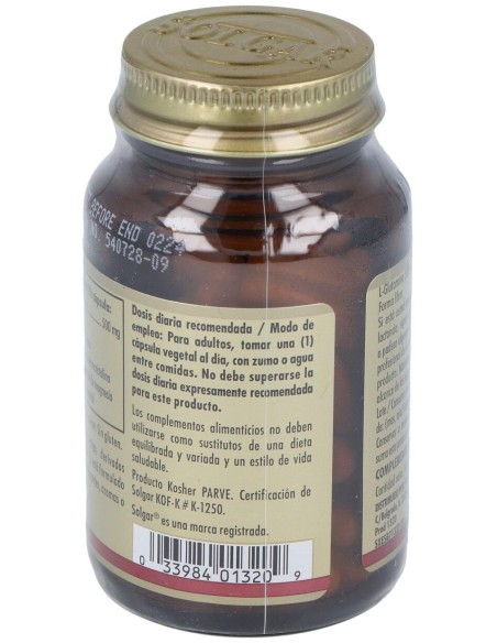 Solgar L-Glutamina 500Mg 50Vcaps