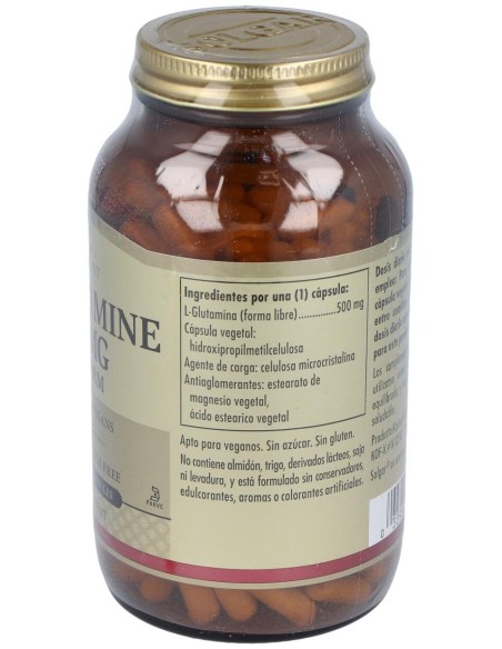 Solgar L-Glutamina 500Mg 250Vcaps