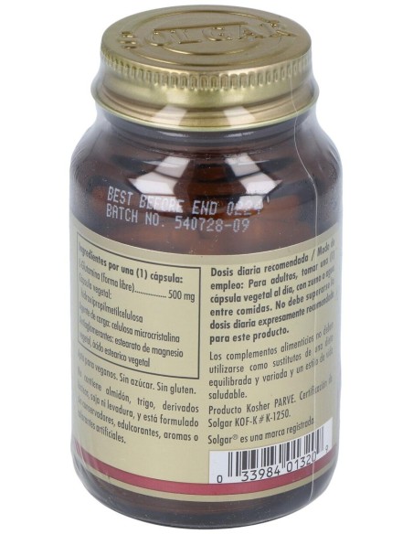 Solgar L-Glutamina 500Mg 50Vcaps
