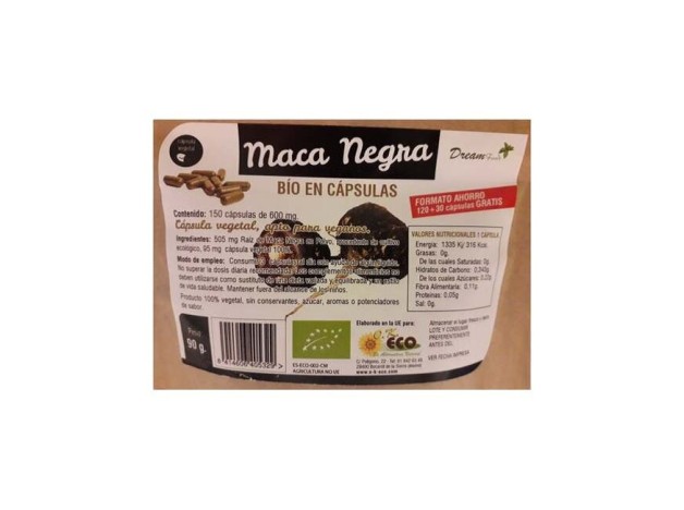 Dream Foods Maca Negra Eco 150Caps