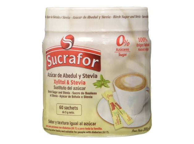 Sucrafor (Azucar De Abedul Y Stevia) 60Sbrs.