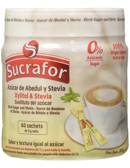 Sucrafor (Azucar De Abedul Y Stevia) 60Sbrs.