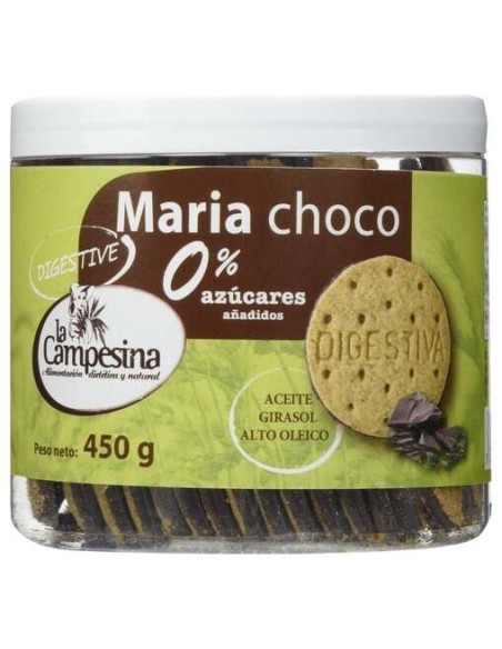 La Campesina Galletas Maria Choco Digestive Sin Azúcar 450G